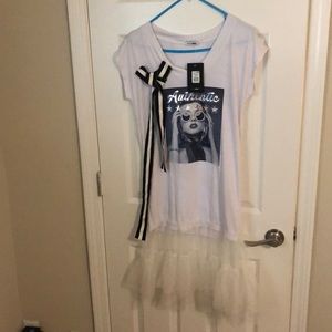 Dress with tutu attached